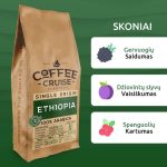 Kavos pupelės Coffee Cruise ETHIOPIA 1 kg — 2 nuotrauka