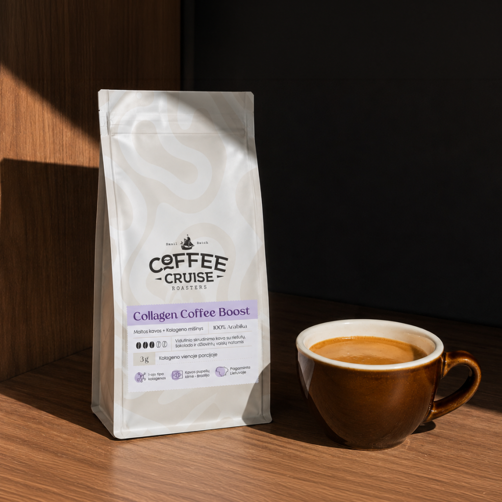 Kava su kolagenu Coffee Cruise COLLAGEN COFFEE BOOST 250g — 2 nuotrauka