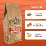 Kavos pupelės Coffee Cruise SWEET BRAZIL 1 kg — 2 nuotrauka