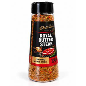 Delicia's spices Royal Butter Steak, prieskonių mišinys steikui 160 g